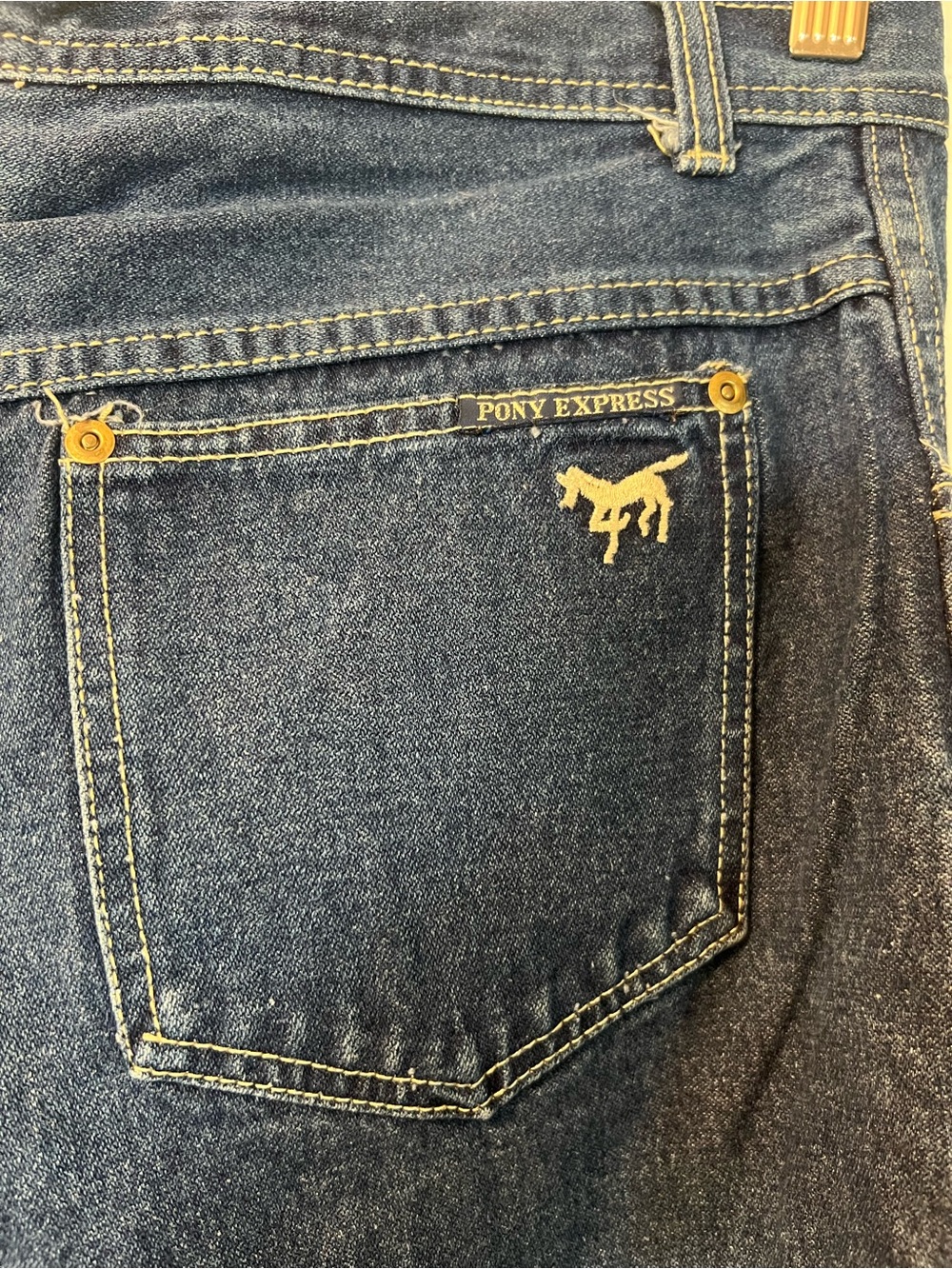 Vintage Dark Blue Denim Jeans